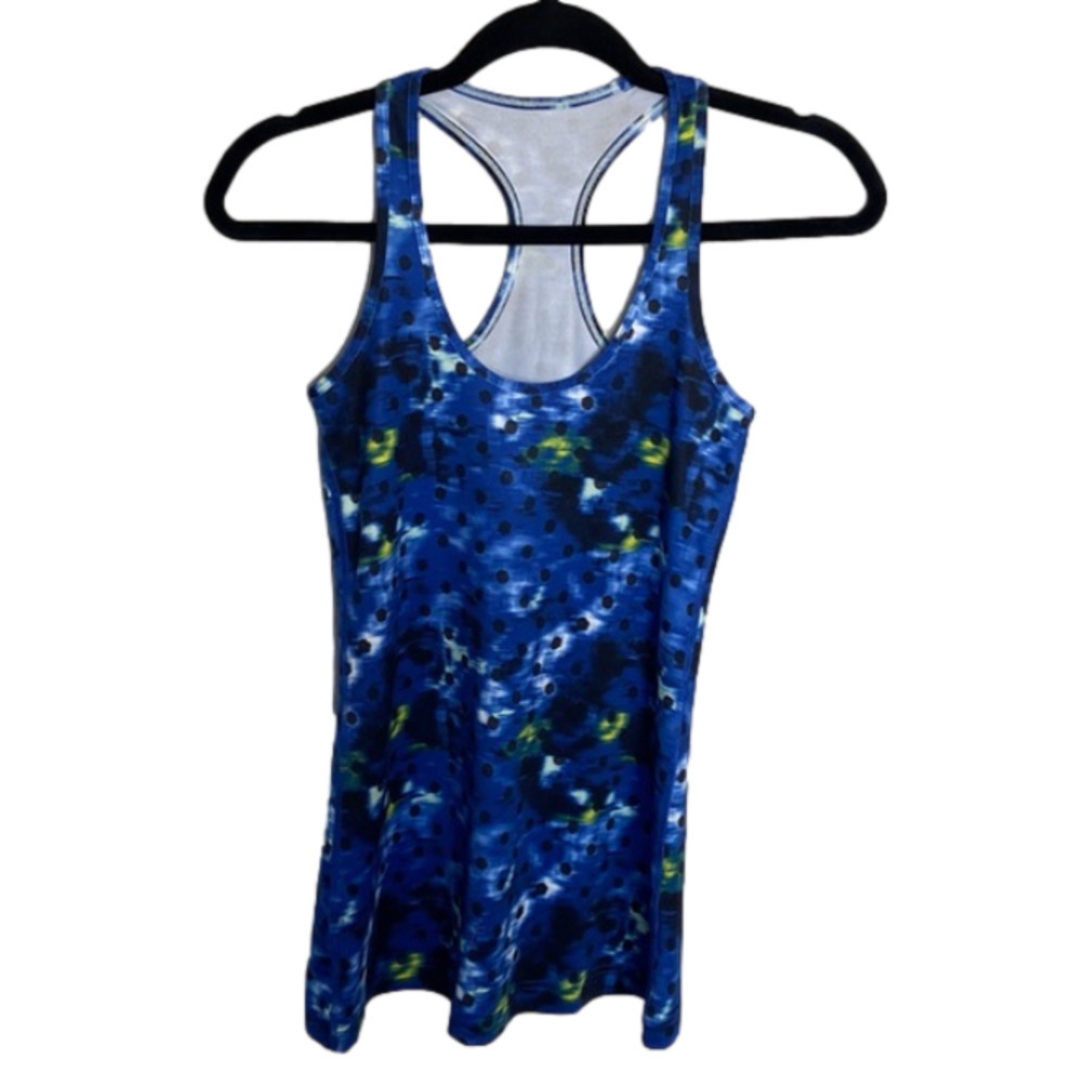 LULULEMON race back blue and black tank